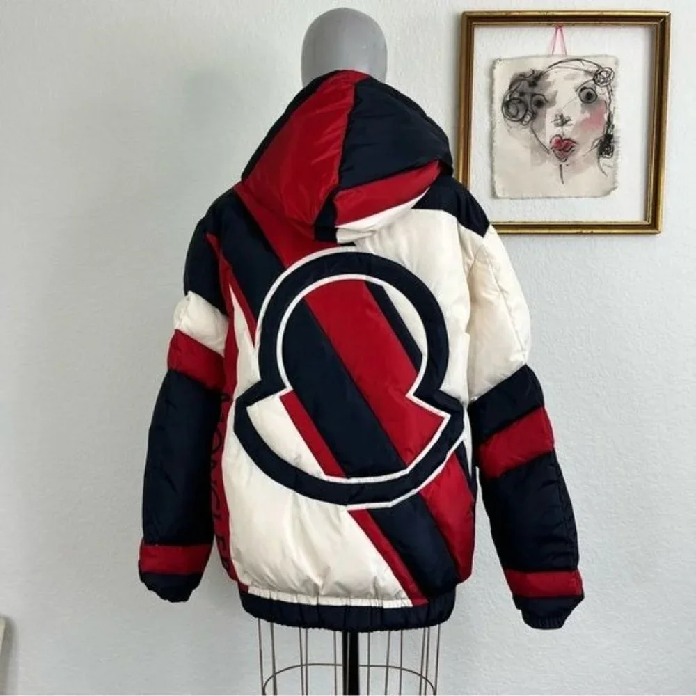 MONCLER GENIUS 5 Moncler Craig Red White & Blue Down Plunger Jacket - Picture 1 of 14